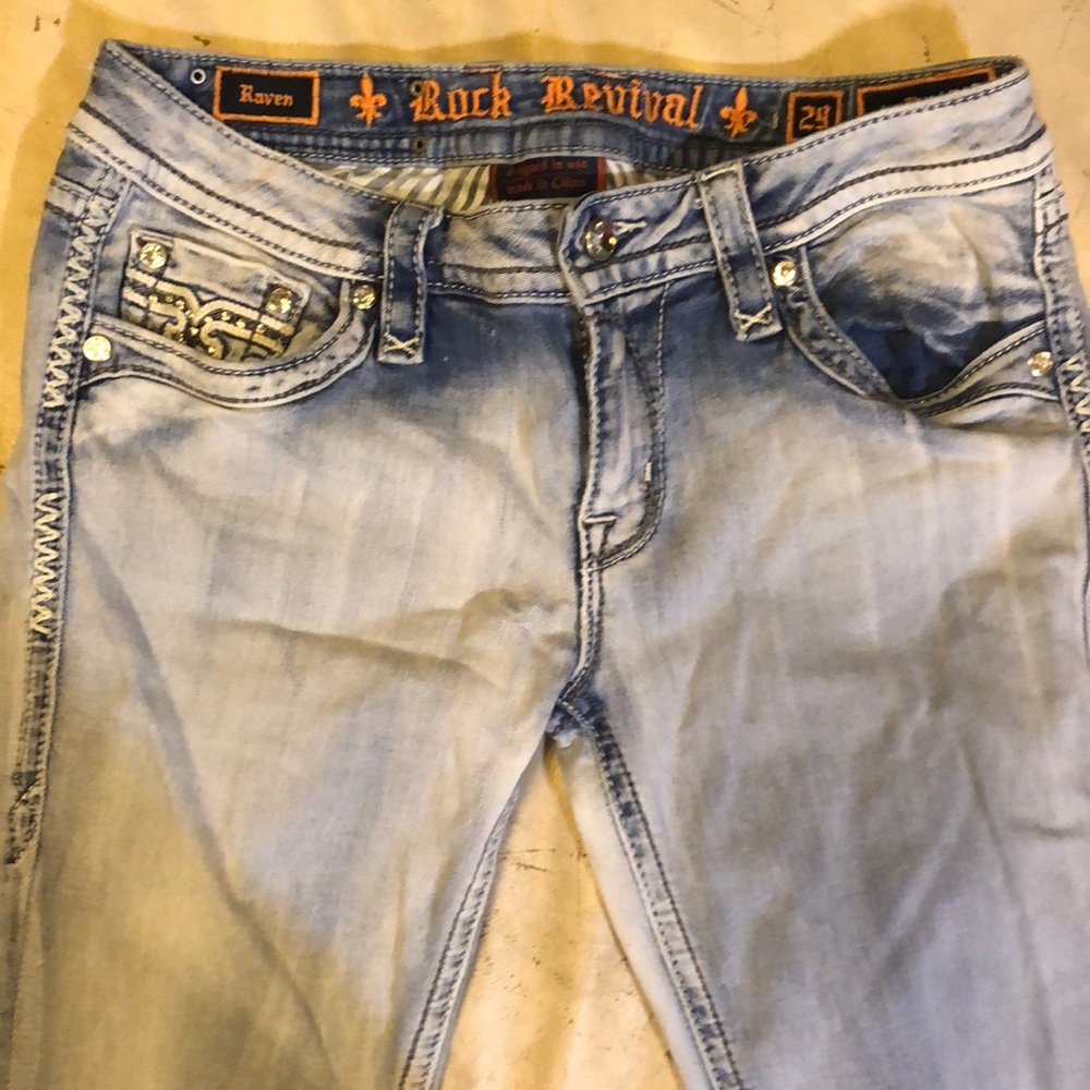 Rock Revival raven Light washed jeans